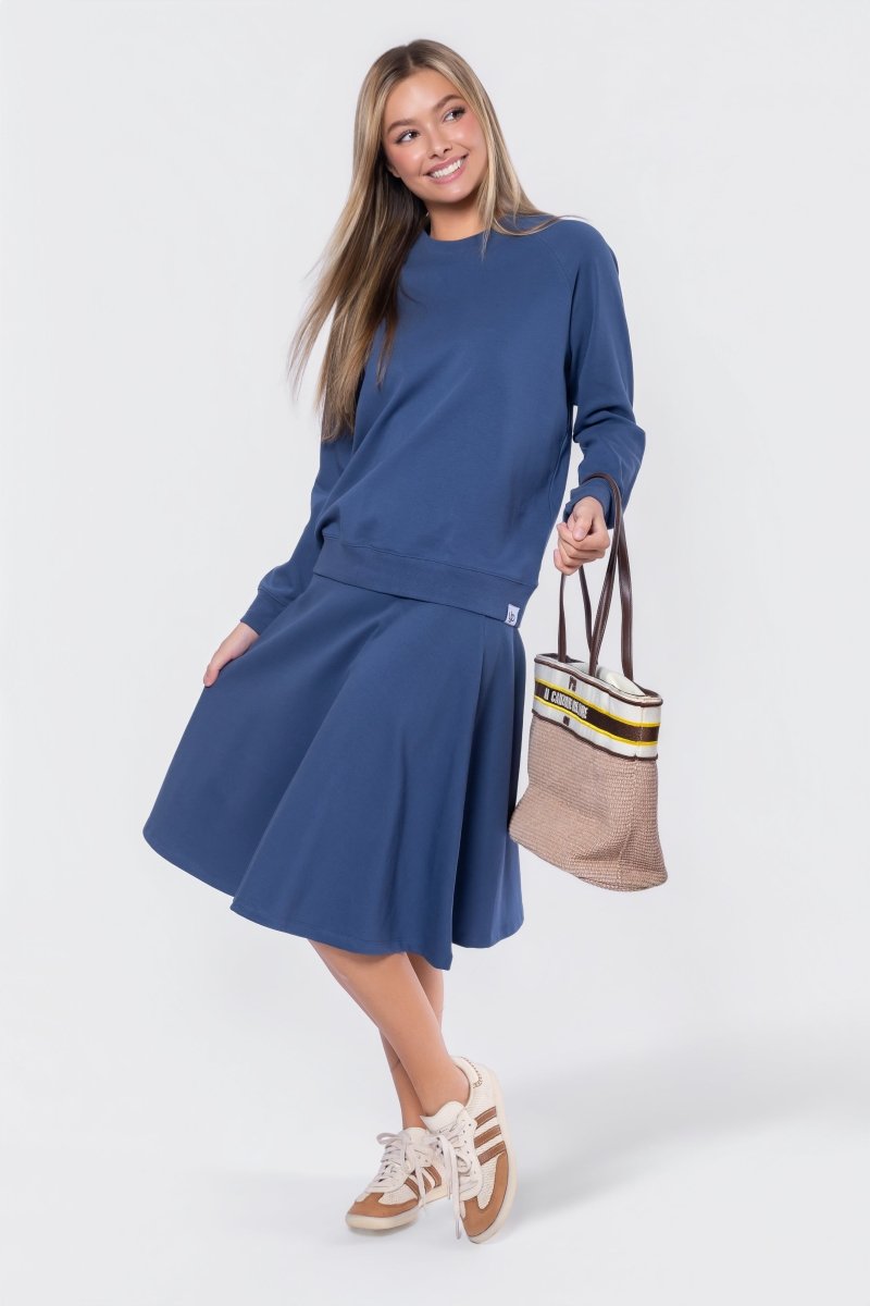 Karla Skirt 26" (Dark Blue) - Glamourous Grace