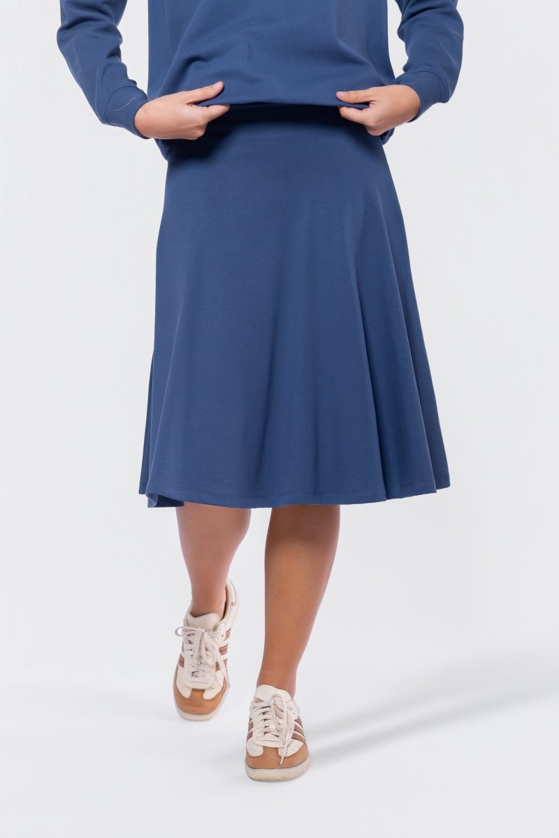 Karla Skirt 26" (Dark Blue) - Glamourous Grace