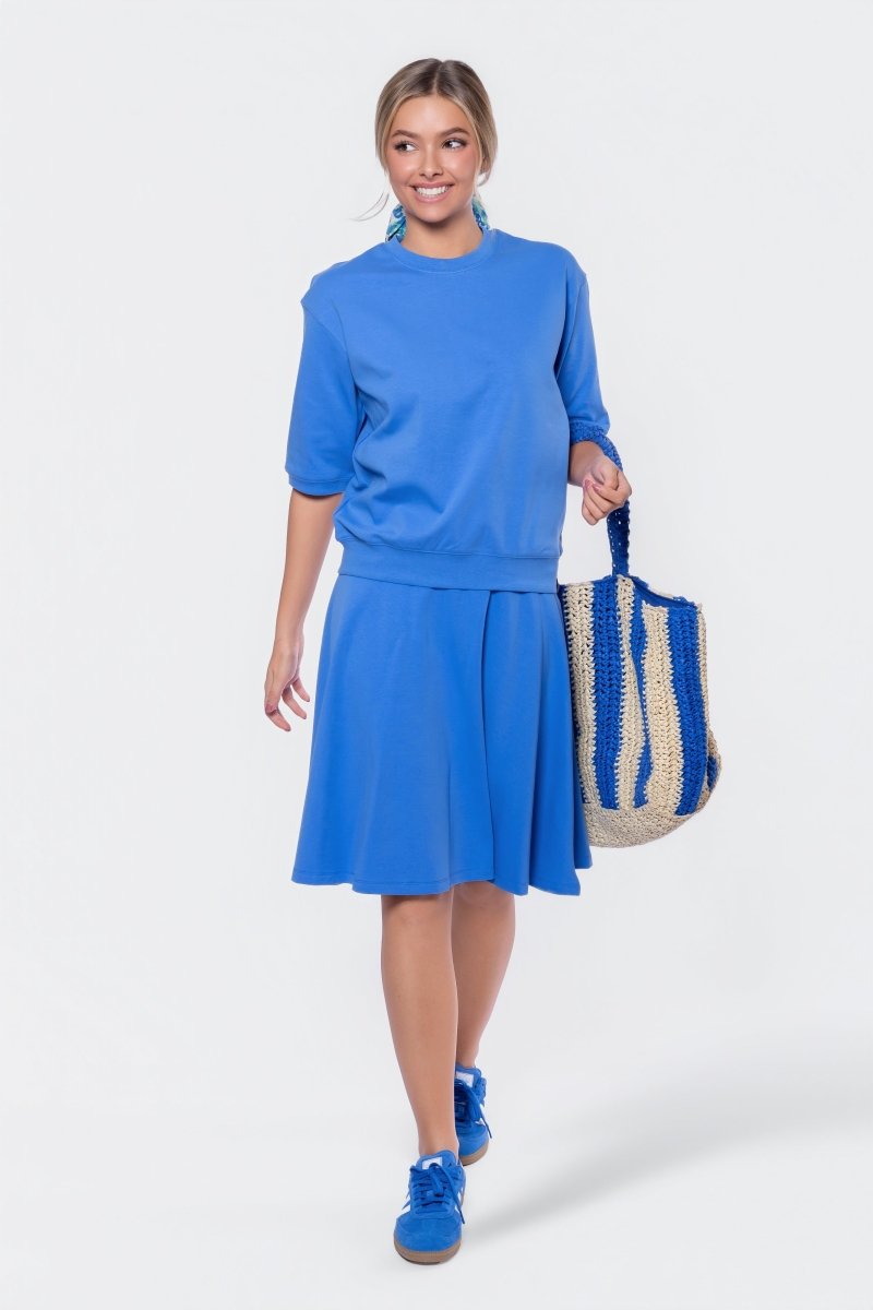 Karla Skirt 26" (Marina Blue) - Glamourous Grace
