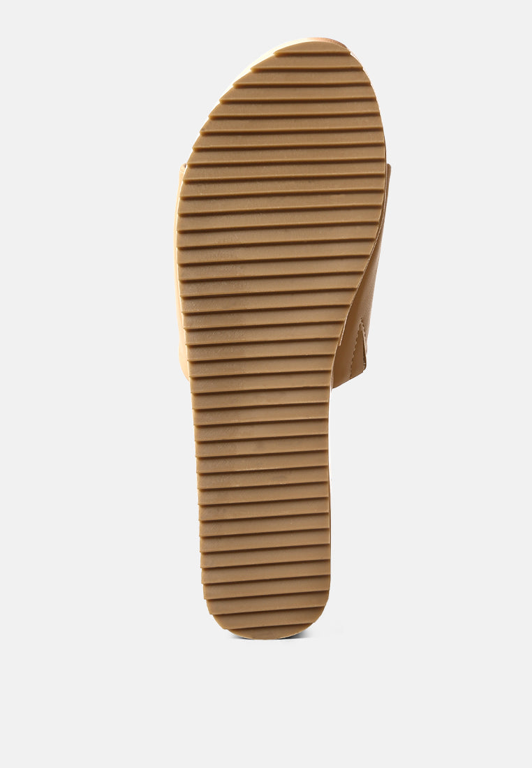 Karly Chunky Platform Sliders - Glamourous Grace