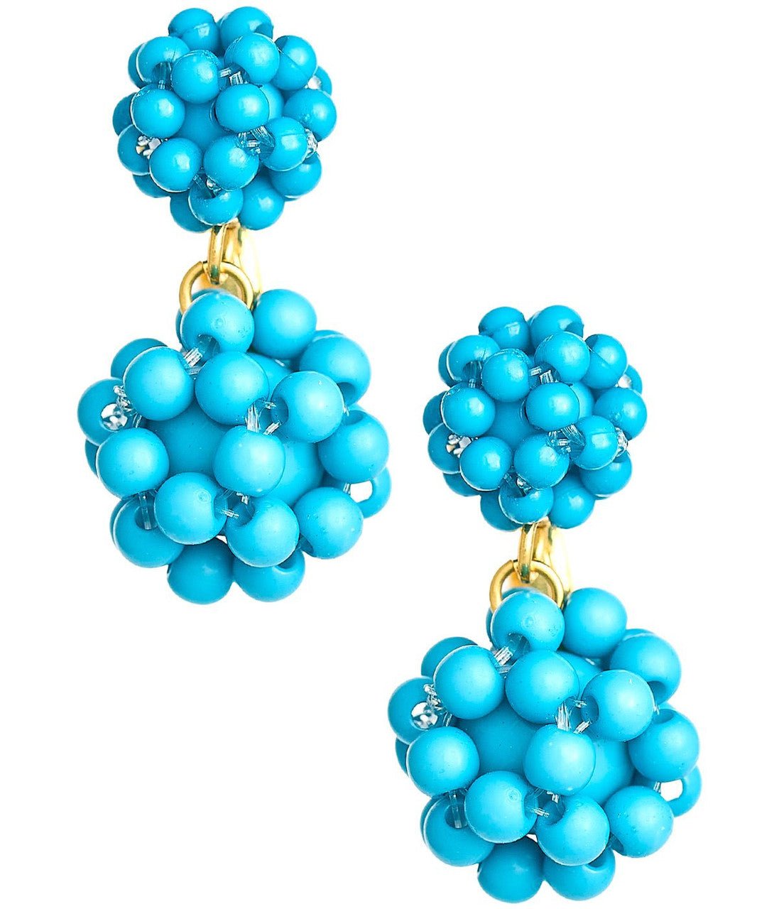Kate Cluster Earring - Turquoise - Belle of the Ball Collection - Glamourous Grace