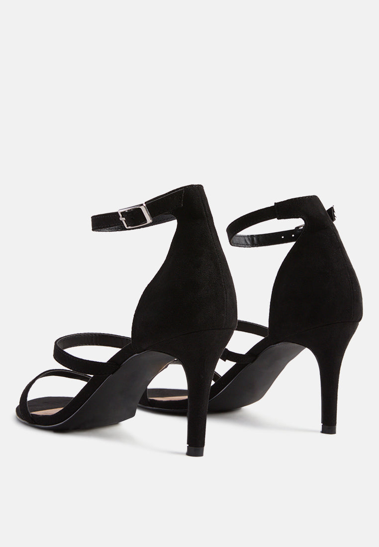 Kazaki Mid Heel Ankle Strap Sandals - Glamourous Grace