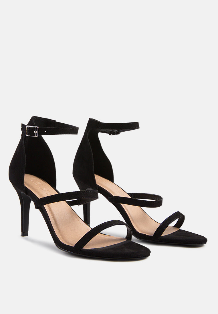 Kazaki Mid Heel Ankle Strap Sandals - Glamourous Grace