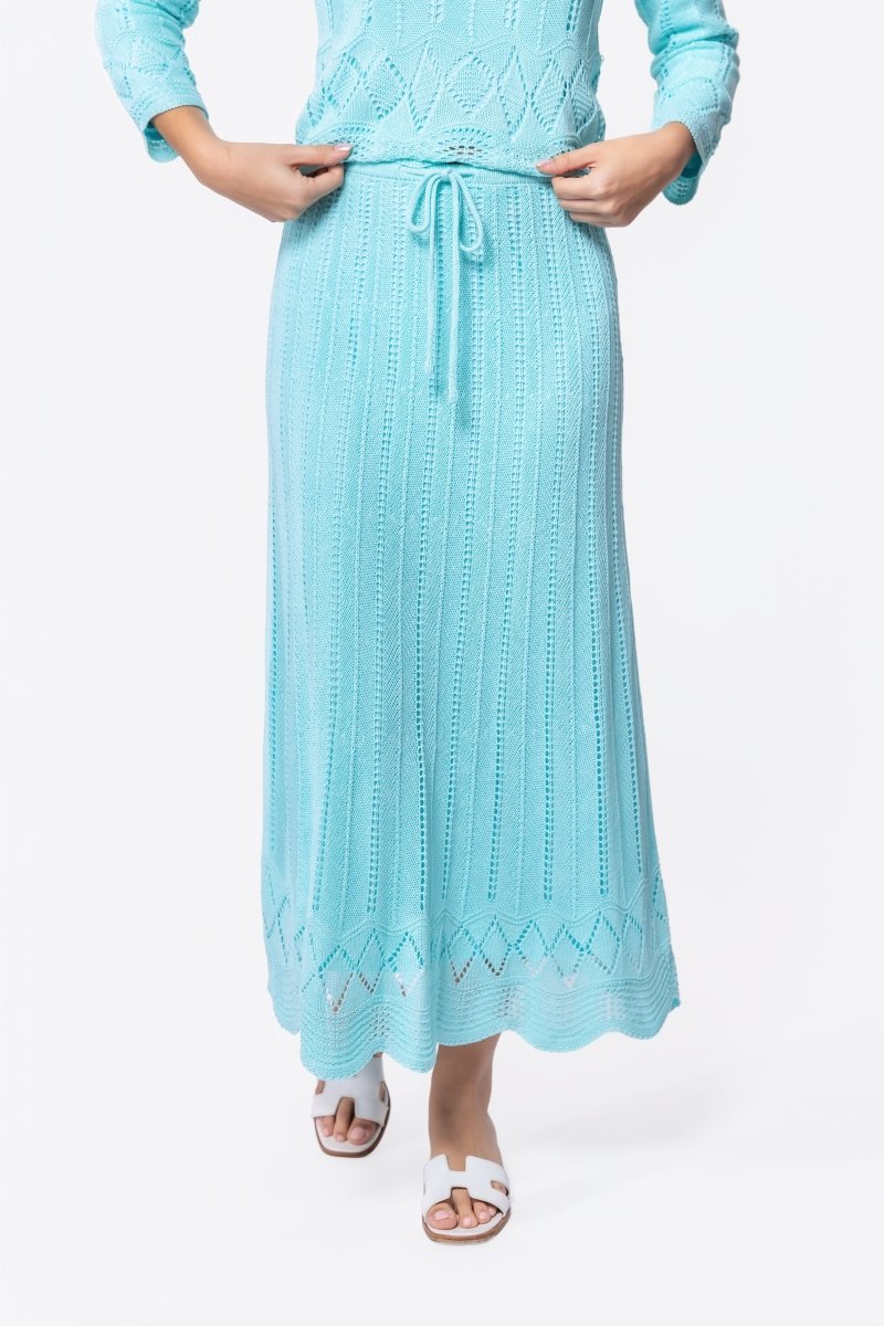 Kelly Skirt (Aqua Blue) - Glamourous Grace