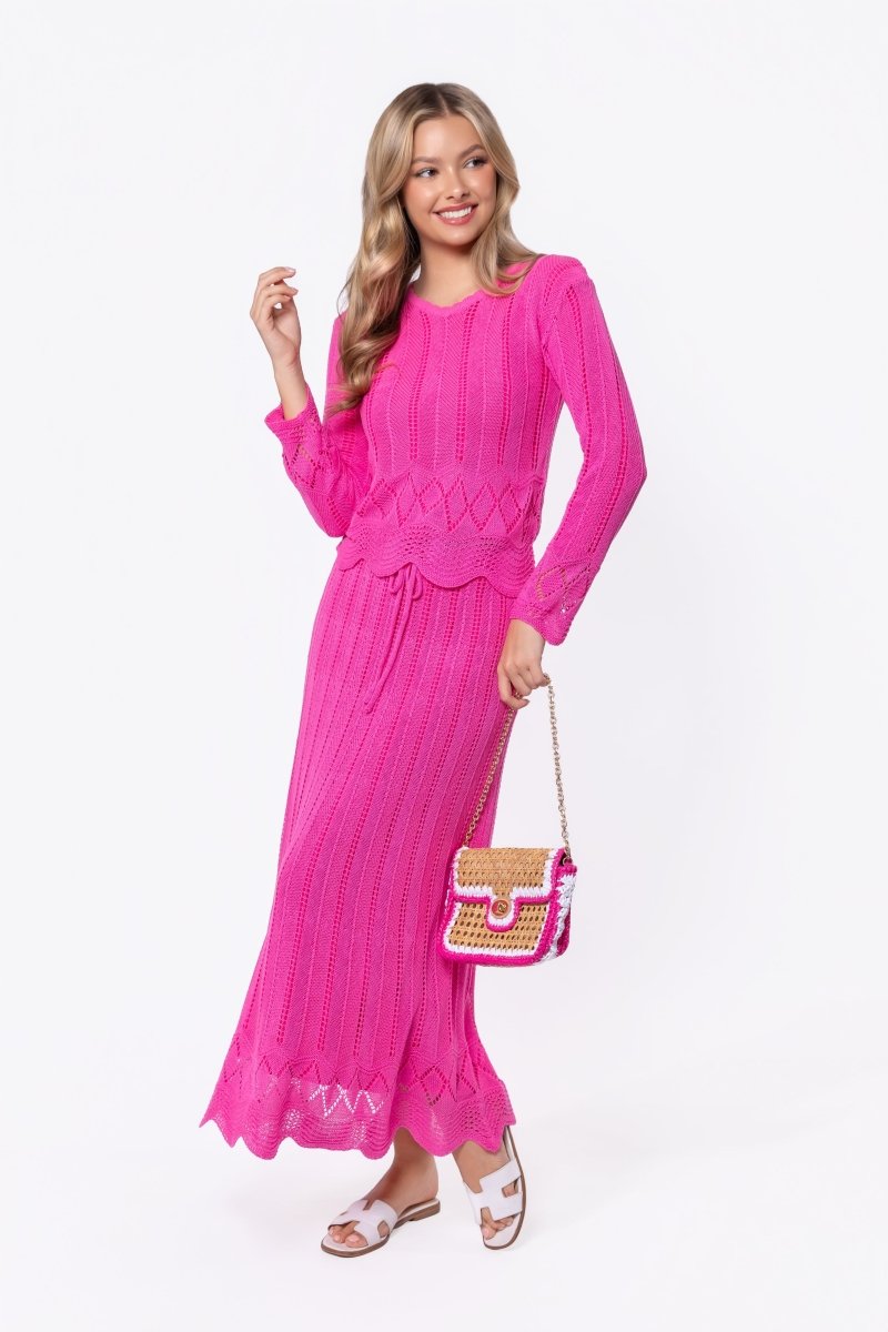 Kelly Skirt (Hot Pink) - Glamourous Grace