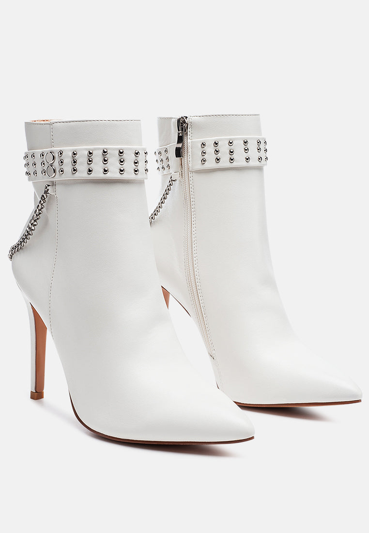 Kendra Faux Leather High Heel Stiletto Boots - Glamourous Grace