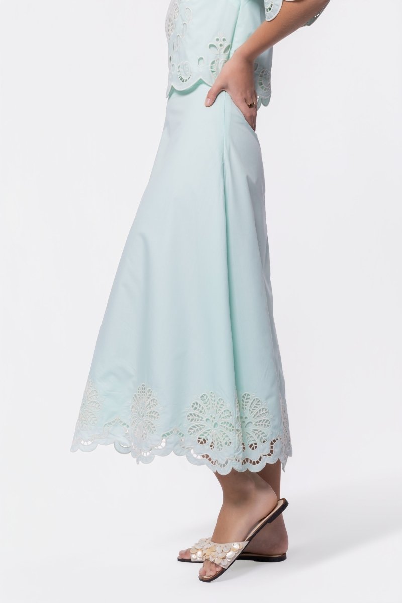 Kenna Skirt (Light Blue) - Glamourous Grace