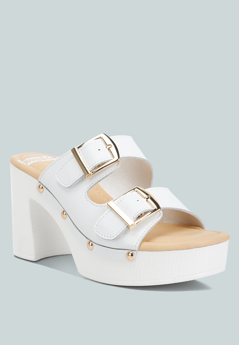 Kenna Dual Buckle Strap Sandals - Glamourous Grace