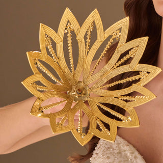 Luxury Gold  Quinceañera and  Wedding Bouquet Holder - Glamourous Grace