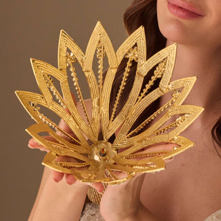 Luxury Gold  Quinceañera and  Wedding Bouquet Holder - Glamourous Grace