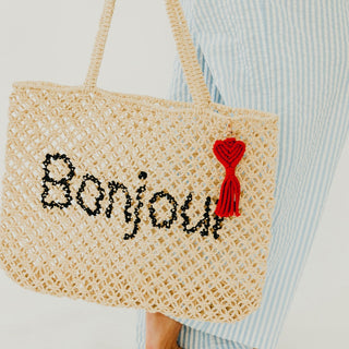 Heart Macrame Bag Charm Key Chain
