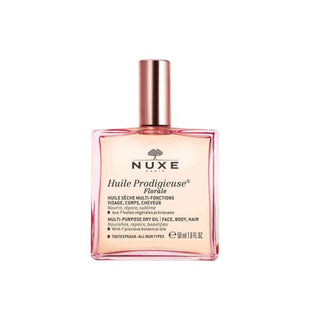 Nuxe Huile Prodigieuse Florale: Multi-Purpose Floral Dry Oil for Intense Hydration, Natural Radiance for Face, Body & Hair - 50ml - Glamourous Grace