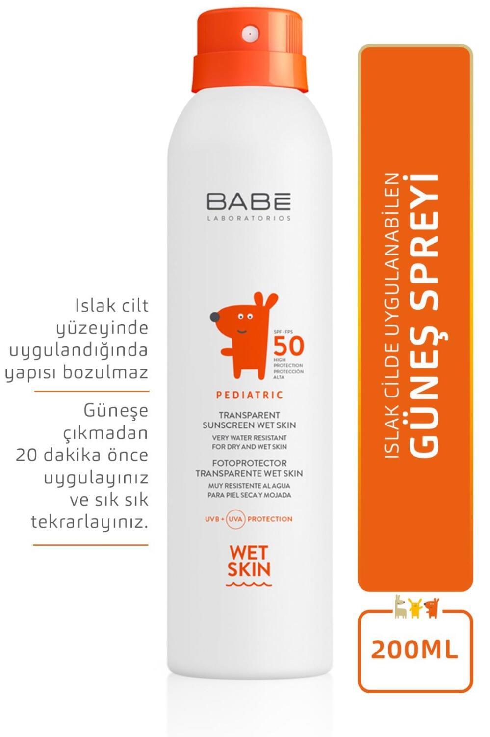 Babe Pediatric Transparent Sunscreen - SPF 50+ | 200 ml - Glamourous Grace