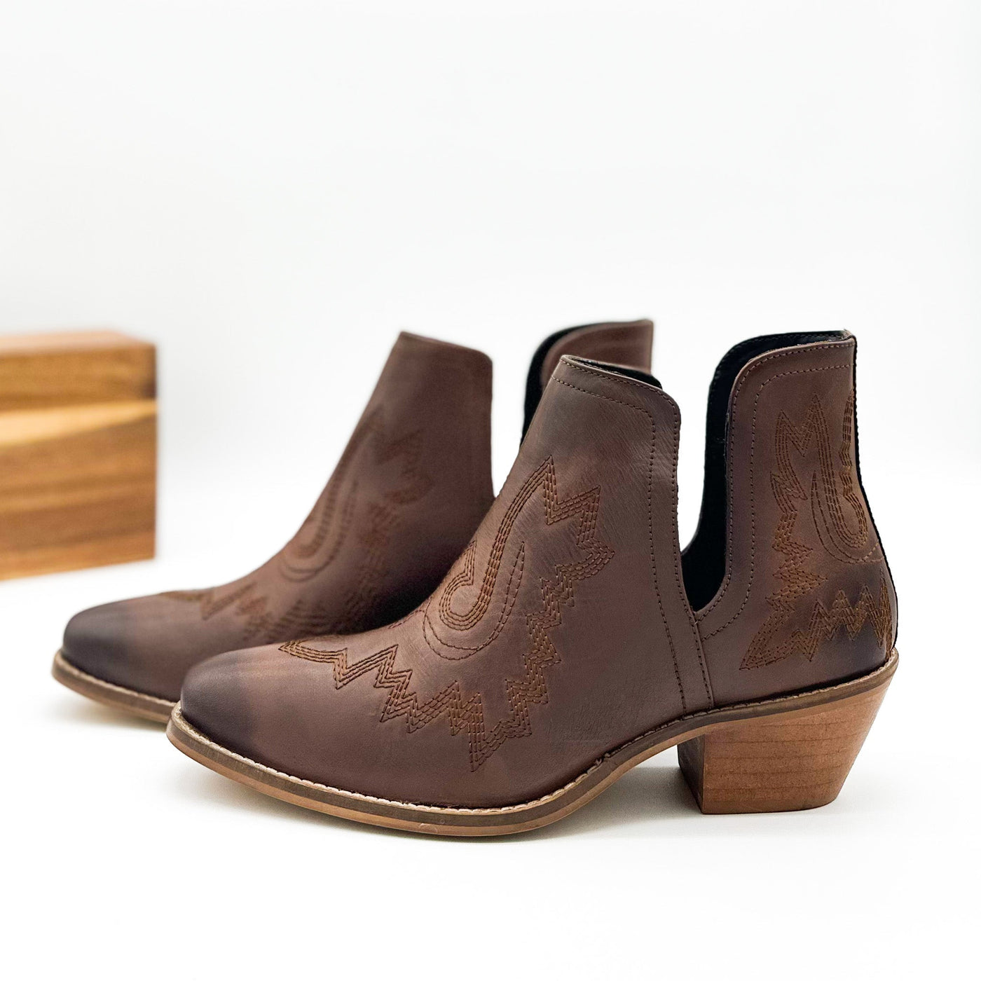 Kickin' Booties in Brown - Glamourous Grace