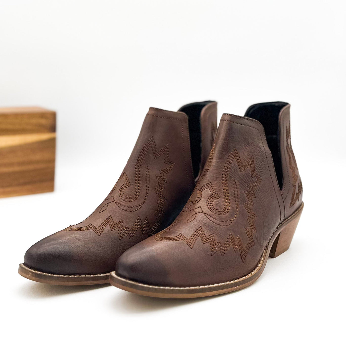 Kickin' Booties in Brown - Glamourous Grace
