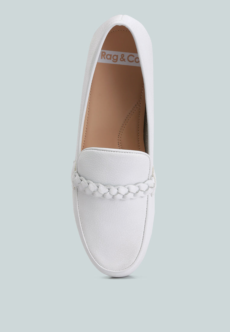 Kita Braided Strap Detail Loafers - Glamourous Grace