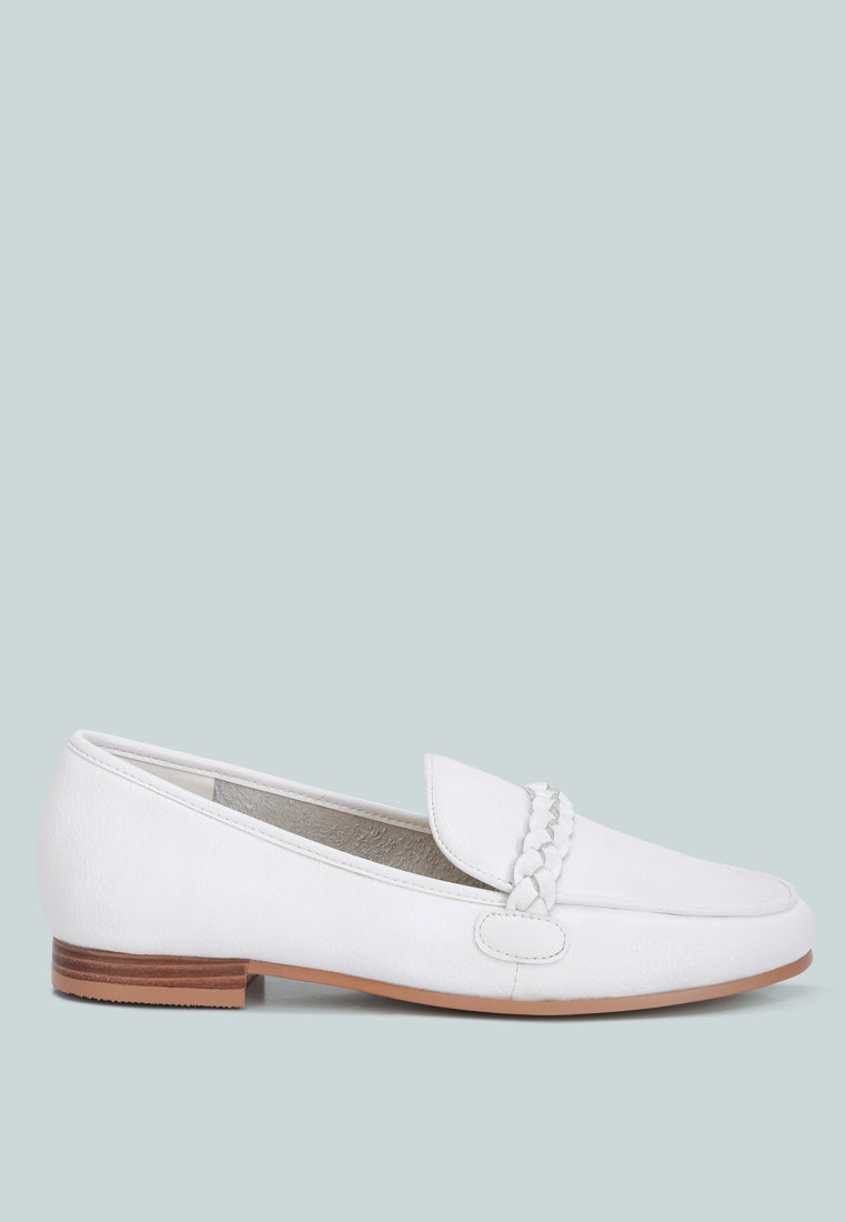 Kita Braided Strap Detail Loafers - Glamourous Grace