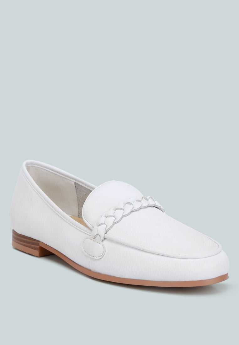 Kita Braided Strap Detail Loafers - Glamourous Grace