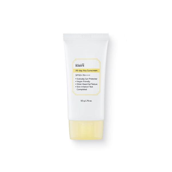 KLAIRS All-day Airy Sunscreen SPF50+ PA++++ 50g - Glamourous Grace