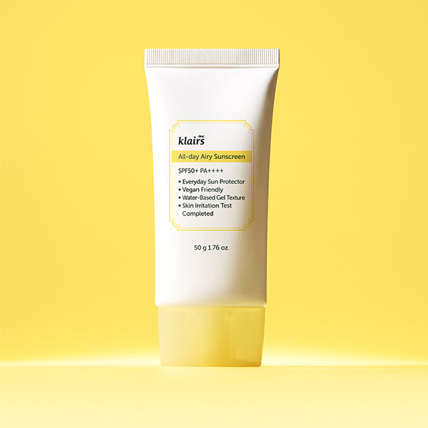 KLAIRS All-day Airy Sunscreen SPF50+ PA++++ 50g - Glamourous Grace