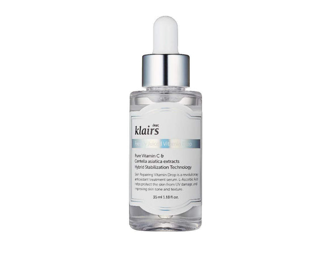 KLAIRS Freshly Juiced Vitamin Drop, 5% Hypoallergenic pure vitamin C serum, 35ml, 1.18oz | a potent skin rejuvenator - Glamourous Grace