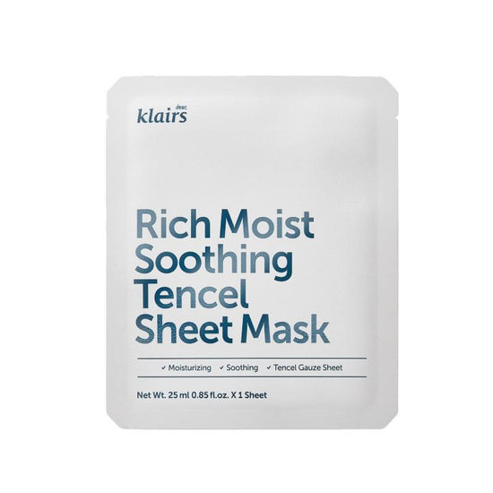 KLAIRS Rich Moist Soothing Tencel Sheet Mask 25ml - Glamourous Grace