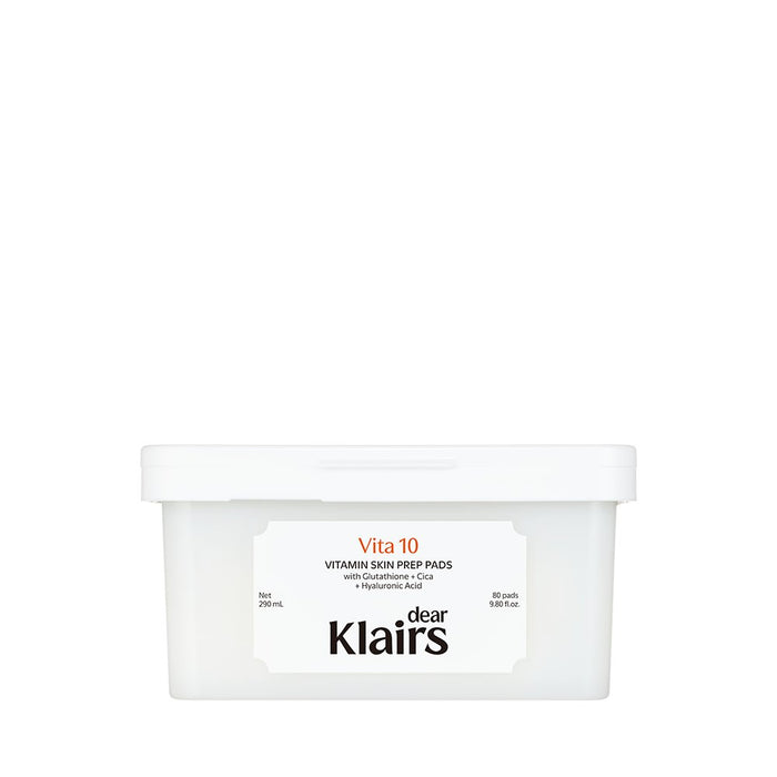 KLAIRS Vita 10 Vitamin Skin Prep Pads 290ml/80ea - Glamourous Grace