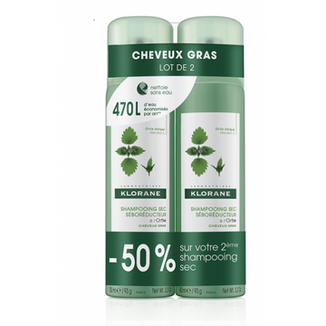 Klorane Dry Shampoo with Nettle Set of 2