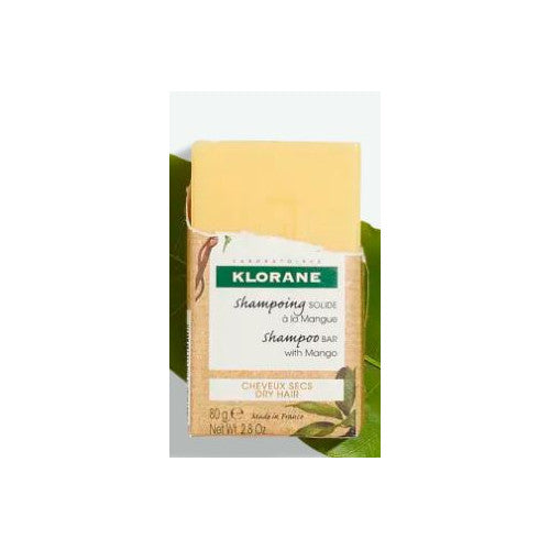 Klorane Mango Solid Shampoo Bar for Dry Hair