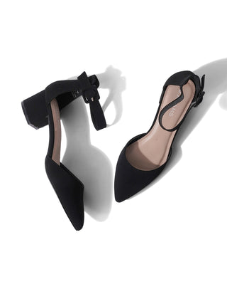 Krista | Black Nubuck - Glamourous Grace