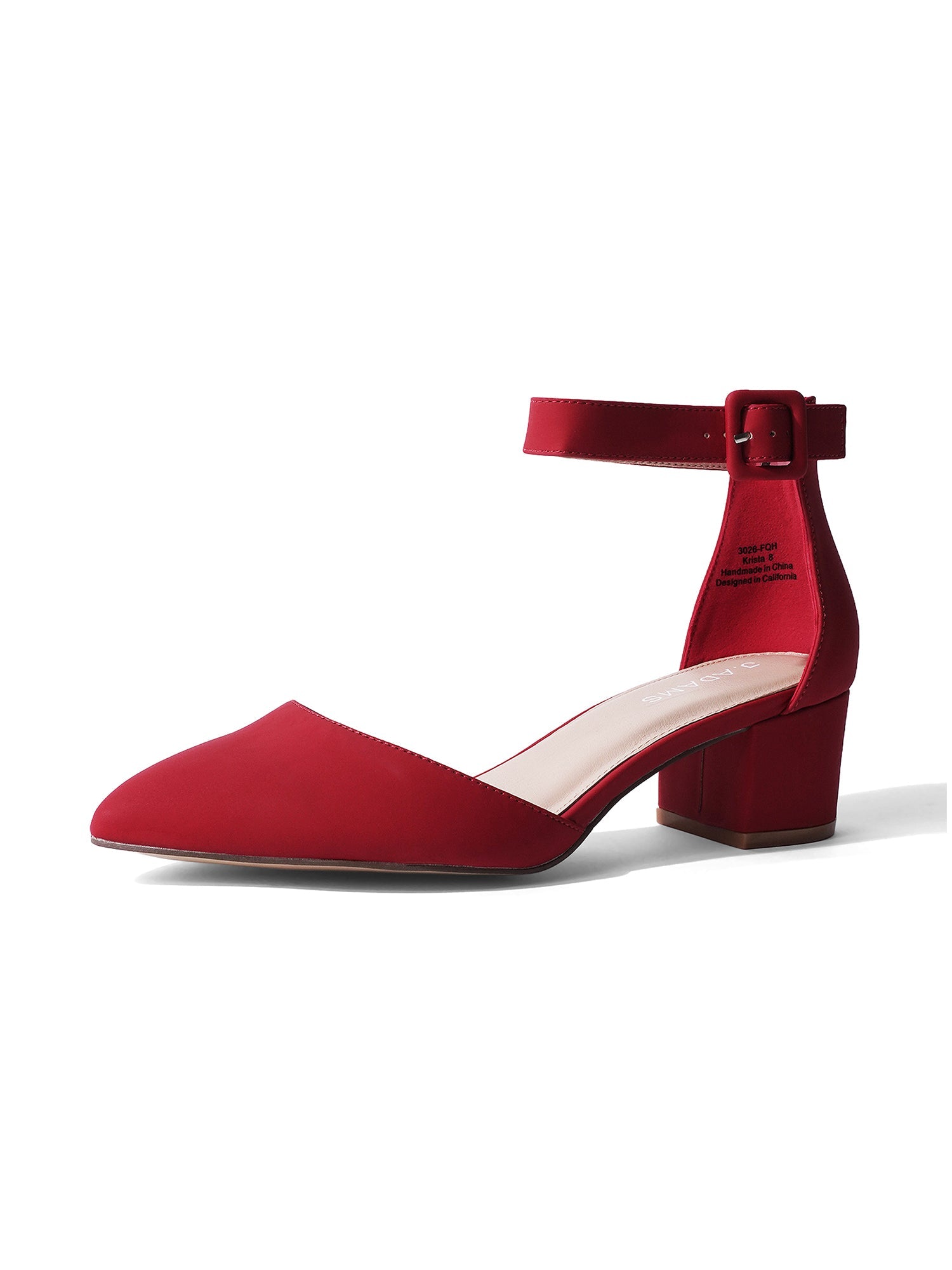 Krista | Red Nubuck - Glamourous Grace