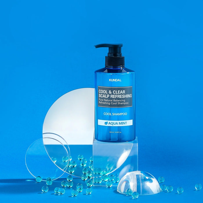 KUNDAL COOL&CLEAR SCALP REFRESHING Pure Natural Balancing Refreshing Cool Shampoo 500ml #AQUA MINT - Glamourous Grace
