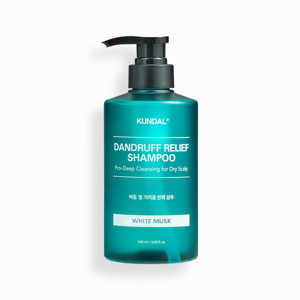 KUNDAL DANDRUFF RELIEF SHAMPOO Pro-Deep Cleansing for Dry Scalp 500ml #WHITE MUSK - Glamourous Grace