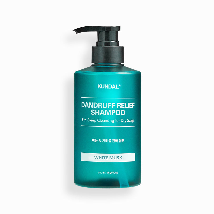 KUNDAL DANDRUFF RELIEF SHAMPOO Pro-Deep Cleansing for Dry Scalp 500ml #WHITE MUSK - Glamourous Grace