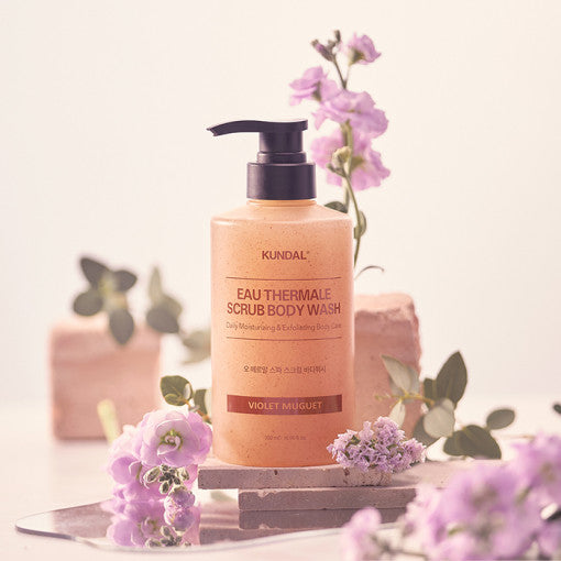 KUNDAL EAU THERMALE SPA SCRUB BODY WASH 500ml #VIOLET MUGUET - Glamourous Grace