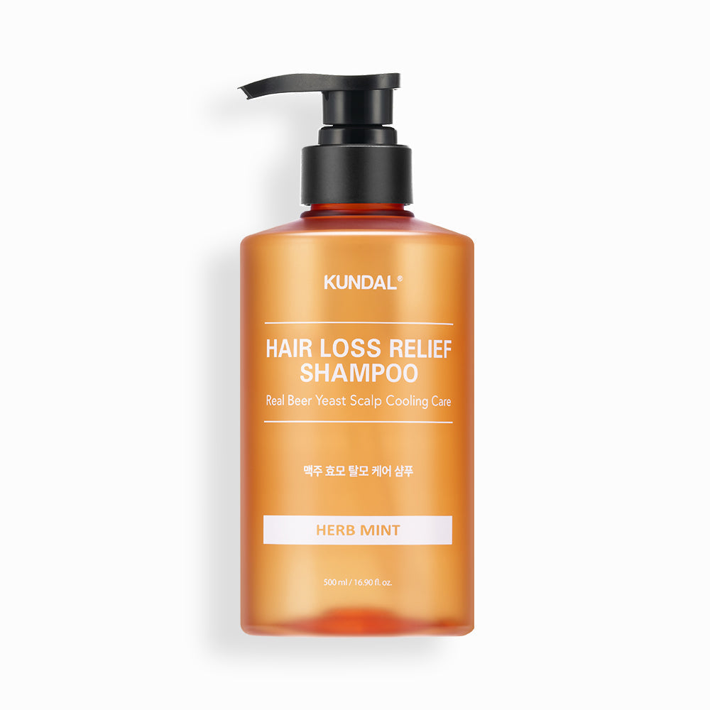 KUNDAL HAIR LOSS RELIEF SHAMPOO Real Beer Yeast Scalp Cooling Care 500ml - Glamourous Grace