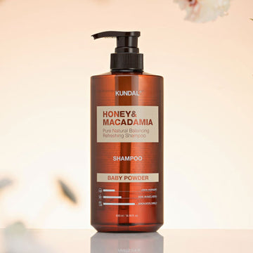 KUNDAL HONEY & MACADAMIA Natural Shampoo (Baby Powder) 500ml - Glamourous Grace