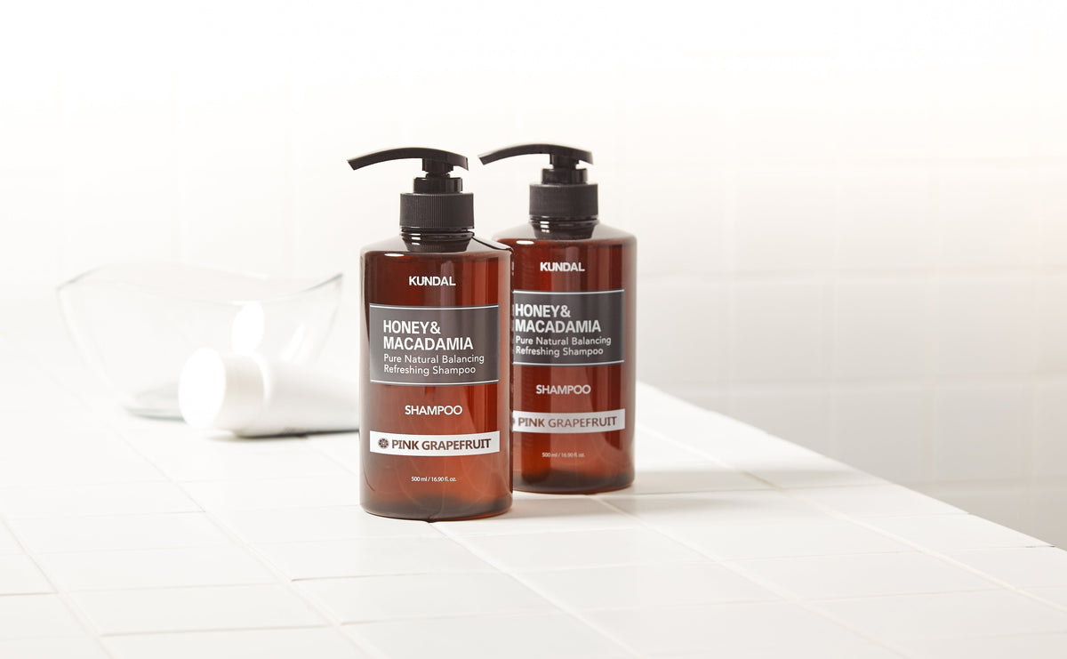 KUNDAL HONEY&MACADAMIA Pure Natural Balancing Refreshing Shampoo 500ml #PINK GRAPEFRUIT - Glamourous Grace