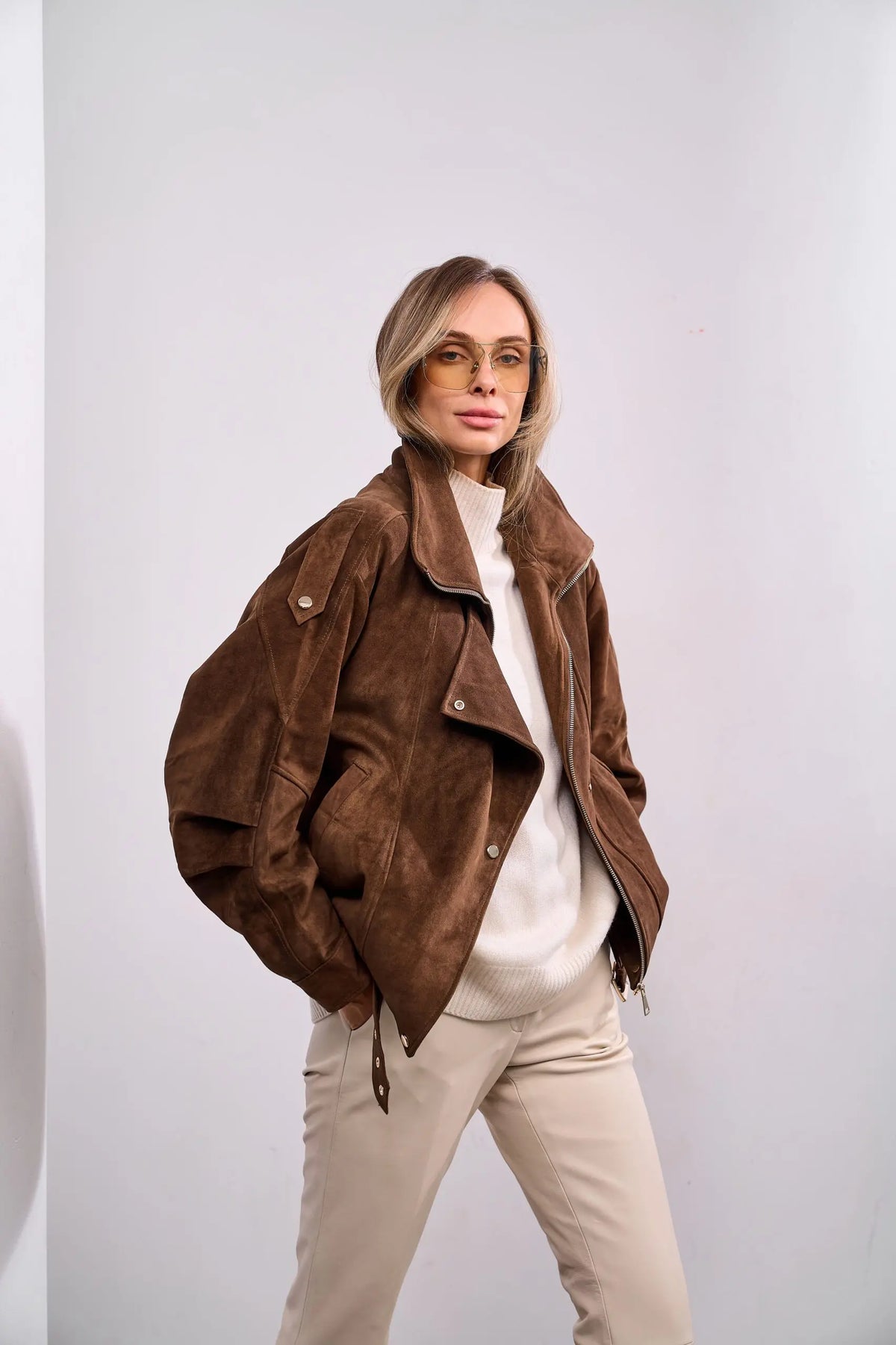 Oxford Genuine Lamb Leather Suede Jacket