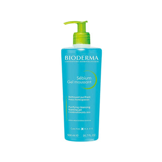 Bioderma Sebium Foaming Face Wash Gel 500ml - Dermatologically Tested for Acne-Prone & Oily Skin - Glamourous Grace