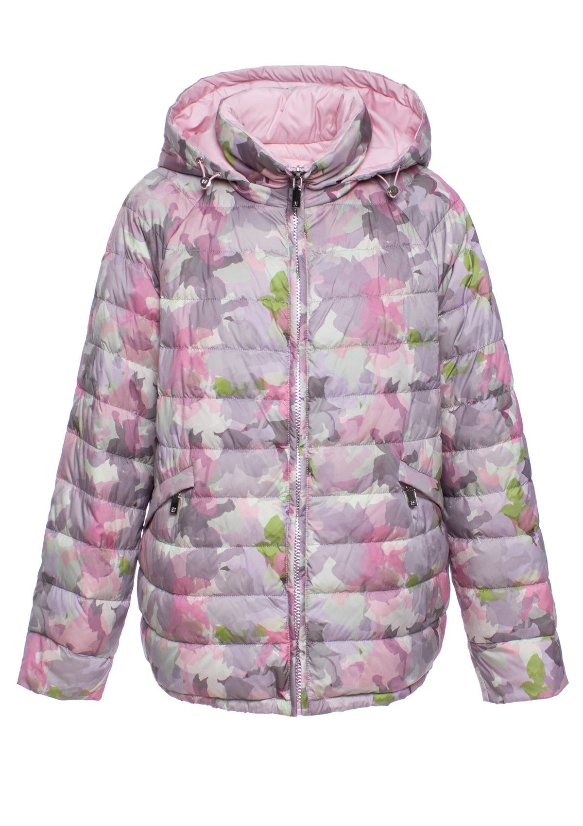 Reversible Demi-Season Jacket in Iris/Pink Rose