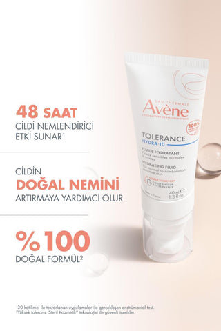 Avene Tolerance Hydra-10 Hydrating Fluid for Sensitive Skin - Gentle Moisturizer for All Ages - Glamourous Grace