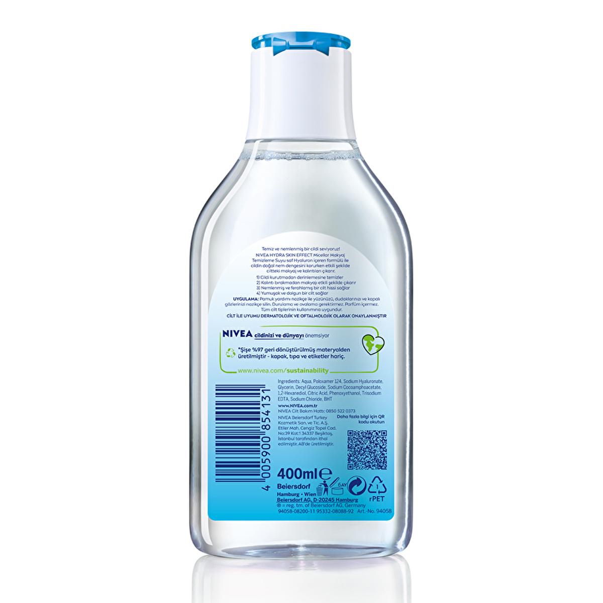 Nivea Hydra Skin Effect Micellar Makeup Cleansing Water - Gentle, Hydrating & Eco-Friendly Skincare for Sensitive Skin - Glamourous Grace