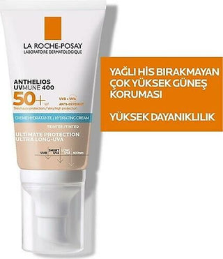La Roche-Posay Anthelios UVmune 400 Tinted Sunscreen SPF 50+ - Hydrating, Sensitive Skin Friendly
