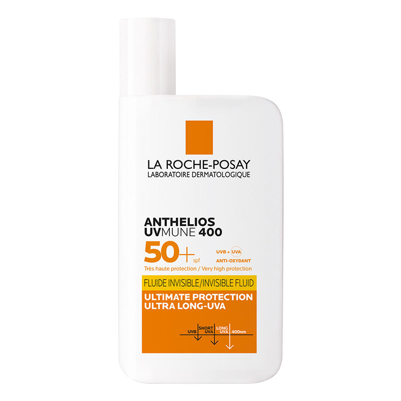 La Roche Posay Anthelios UVMUNE 400 Invisible Fluid Sunscreen SPF50+ 50ml - Glamourous Grace