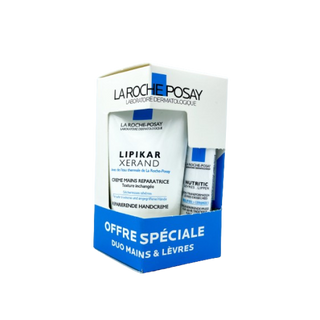 La Roche-Posay Duo Lips + Hands Barrier Repair Set