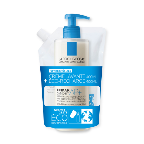 La Roche-Posay LIPIKAR Crème Lavante Relipidante Duo Set