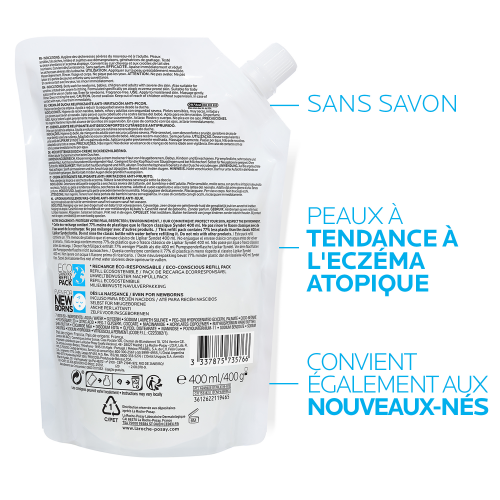 La Roche-Posay Lipikar Syndet AP+ Wash Cream Eco Refill