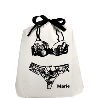 Lace Lingerie Travel Bag – Cream - Glamourous Grace