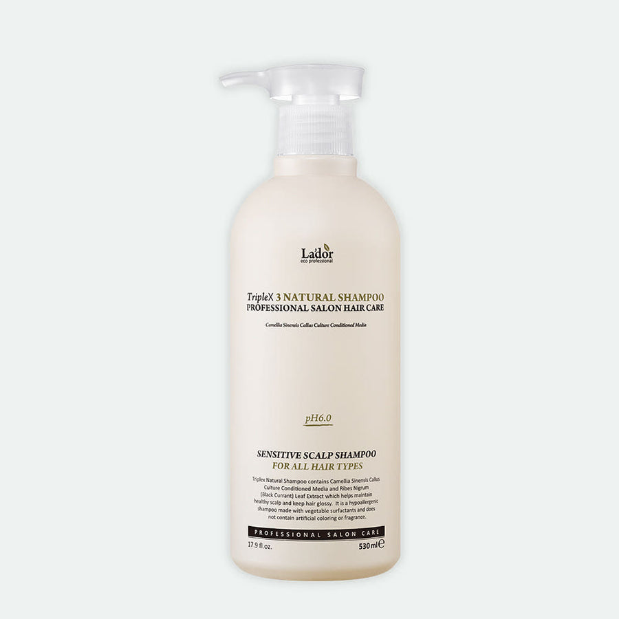 LADOR Triple X3 Natural Shampoo 530ml - Glamourous Grace